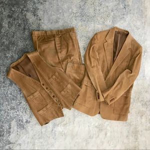 Retro 70’s 3 Piece Corduroy Suit